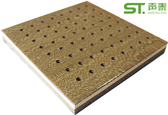報(bào)告廳孔木吸音板(圖1) 報(bào)告廳孔木吸音板(圖1)