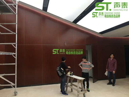 會議室木質(zhì)穿孔吸音板(圖5) 會議室木質(zhì)穿孔吸音板(圖5)