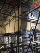 汕尾海豐縣澎湃中學禮堂聲學裝修緊急施工中